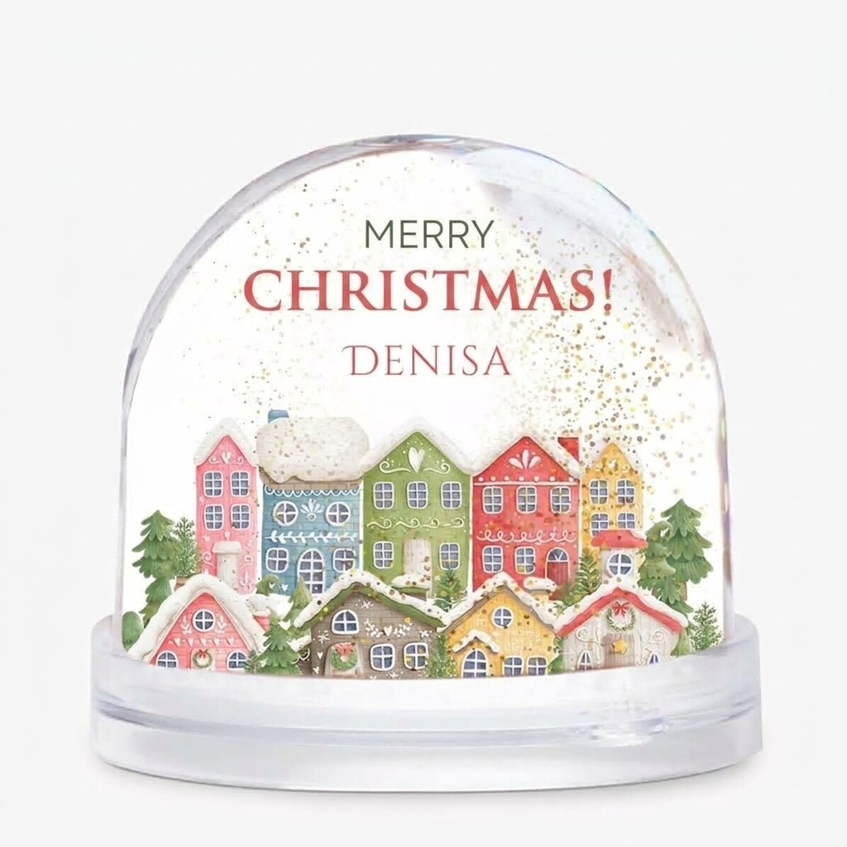 Bola de Navidad de escritorio personalizada con mensaje y foto - Navidad