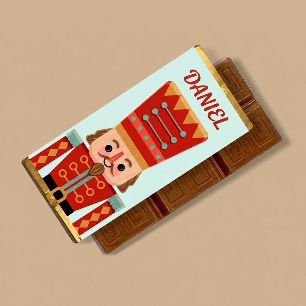 Mini tableta de chocolate personalizada con mensaje - Nutcracker