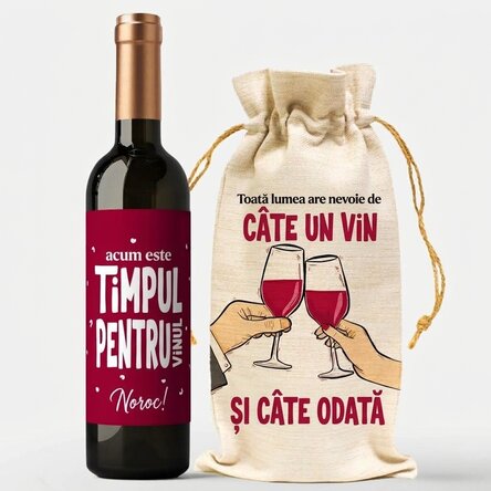 Gift set with wine bottle and bag - Wine o