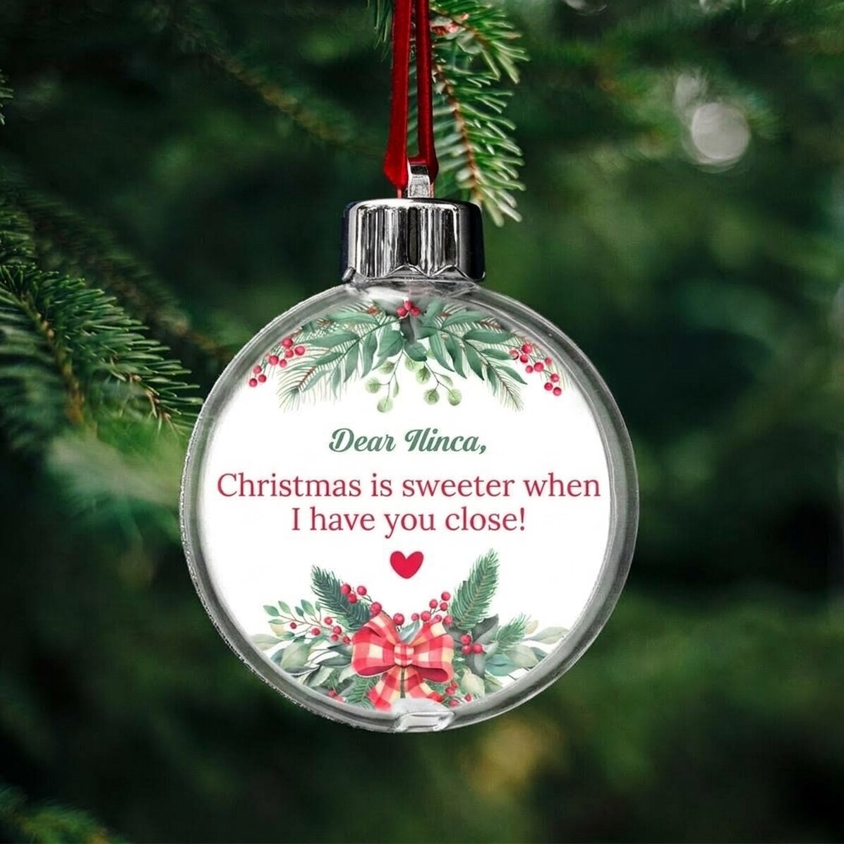 Bola de Navidad personalizada con mensaje - Navidad