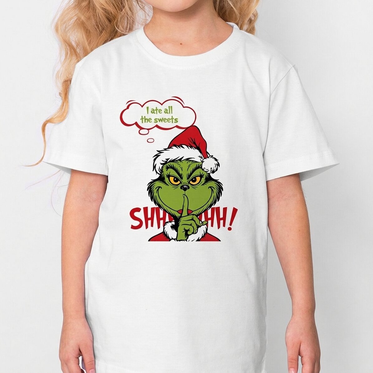 Camiseta de algodón personalizada para niños - El secreto del Grinch