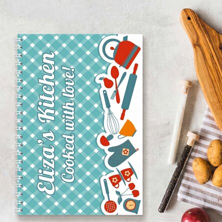 Cuaderno personalizado con texto