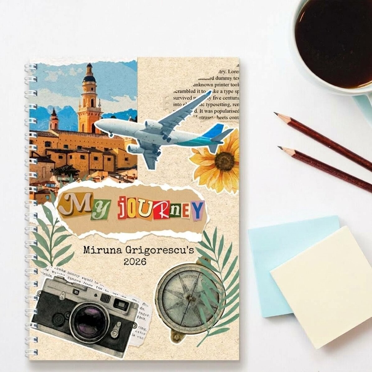 Cuaderno personalizado con texto - My Journal