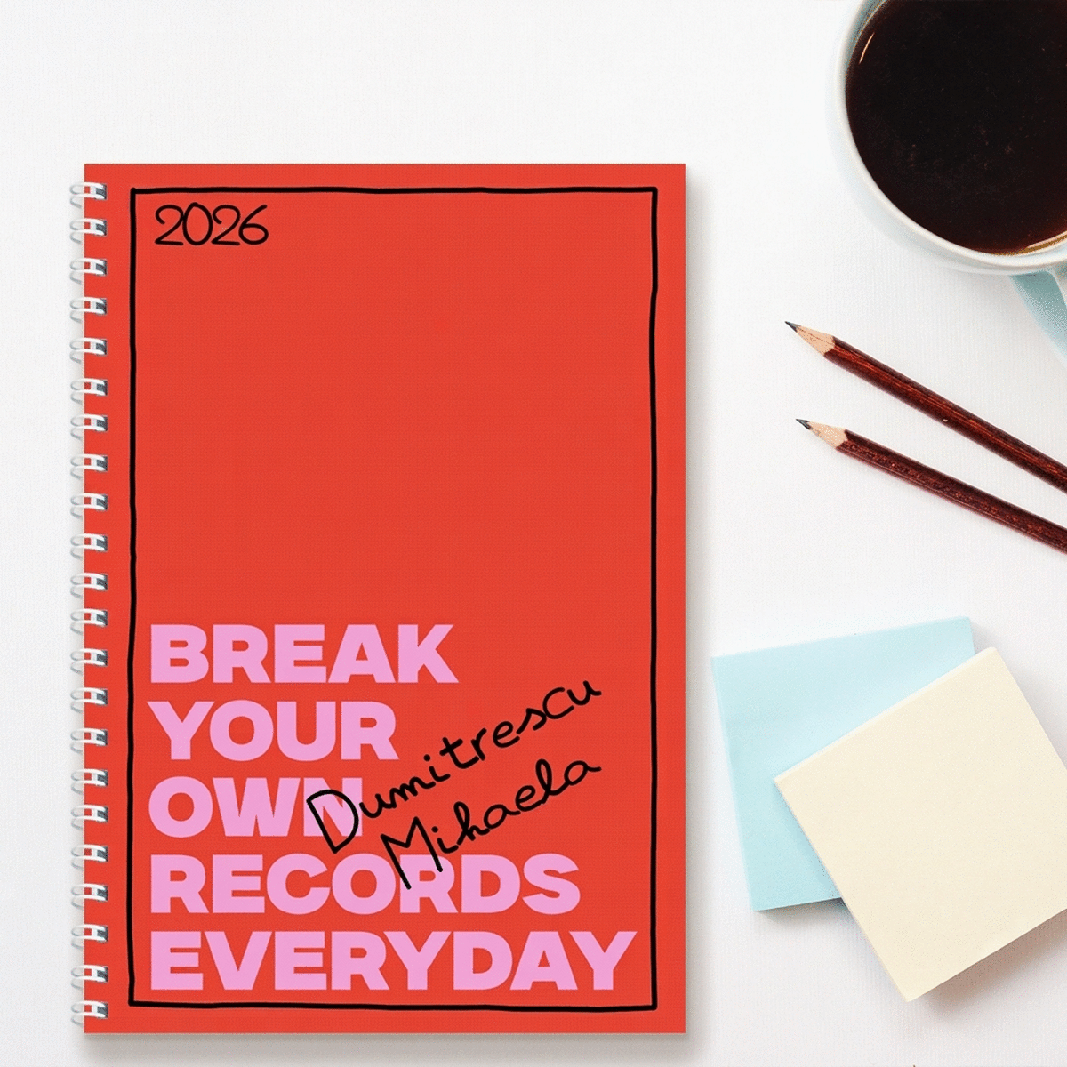 Cuaderno personalizado con texto - Negrita