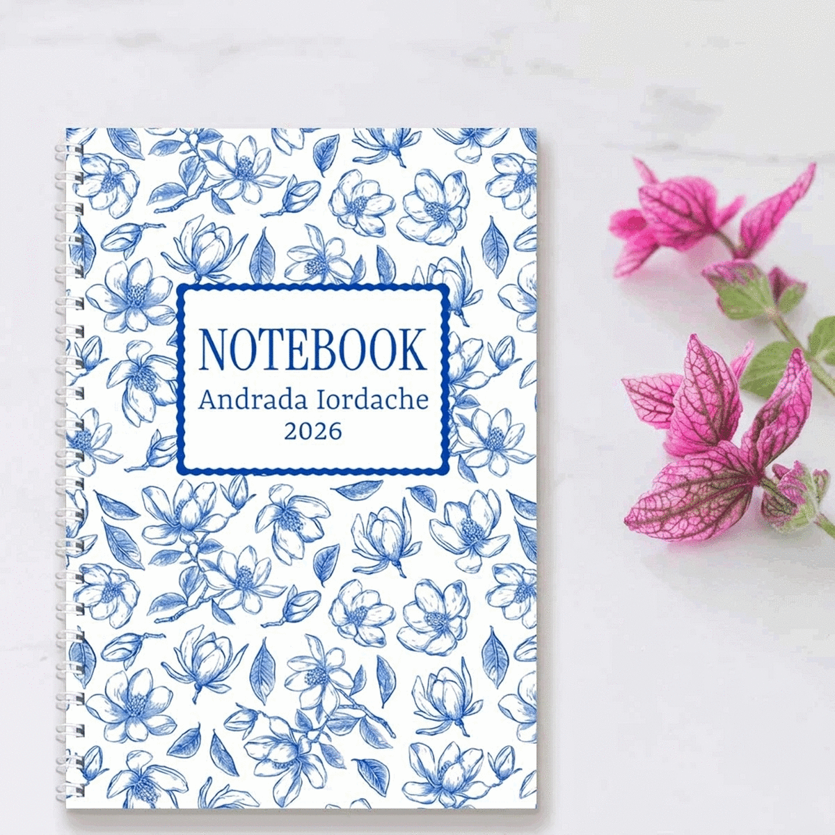 Cuaderno personalizado con mensaje - Flowers