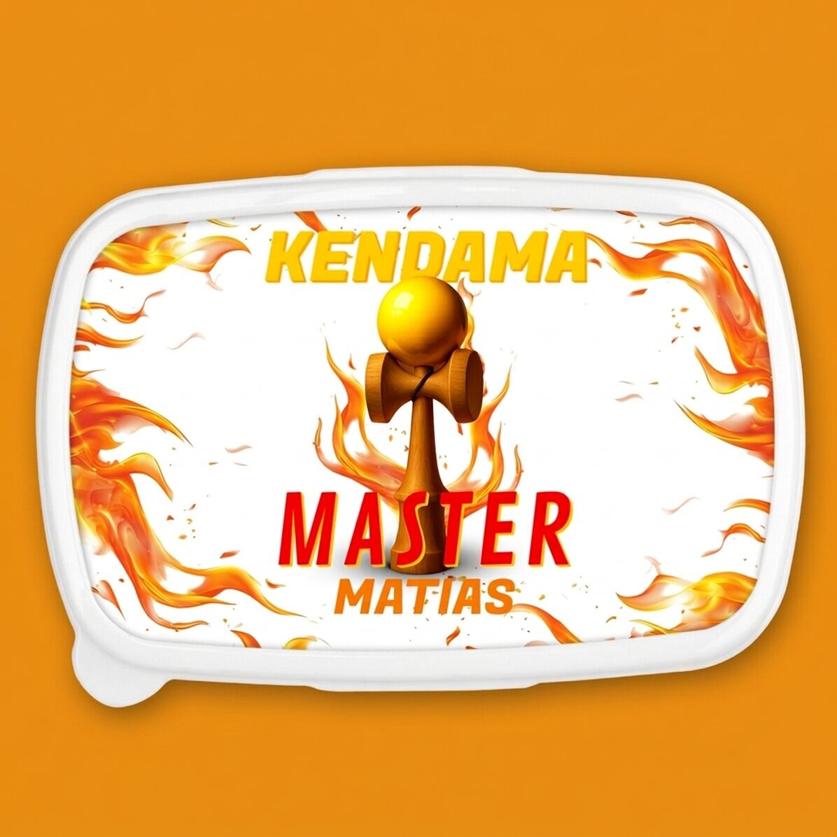 Fiambrera, fiambrera personalizada con texto - Kendama Master