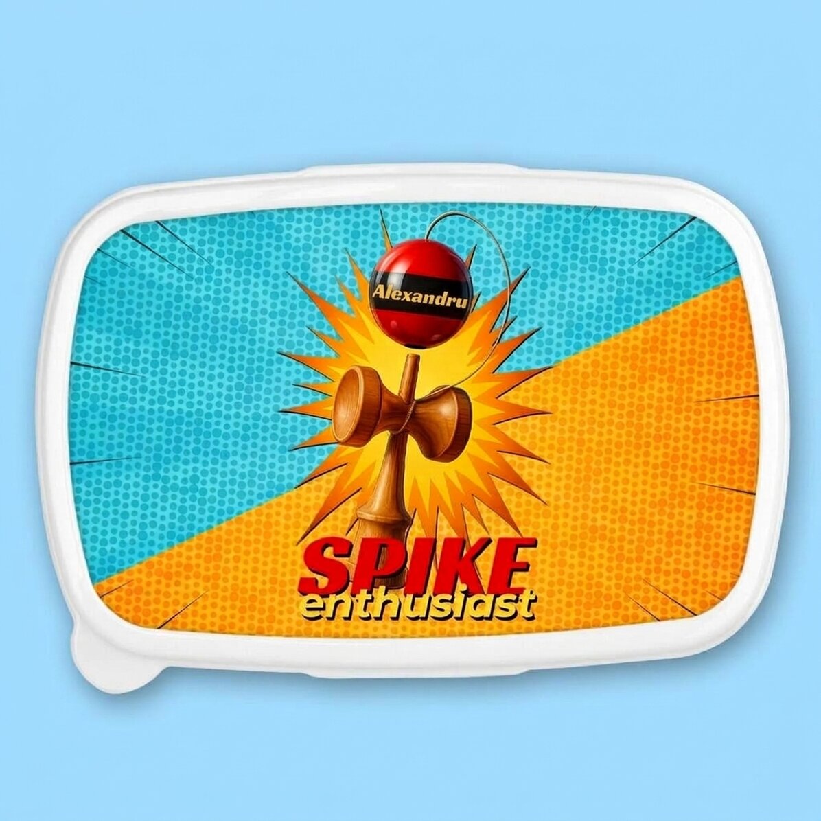 Fiambrera, fiambrera personalizada con texto - Spike Enthusiast