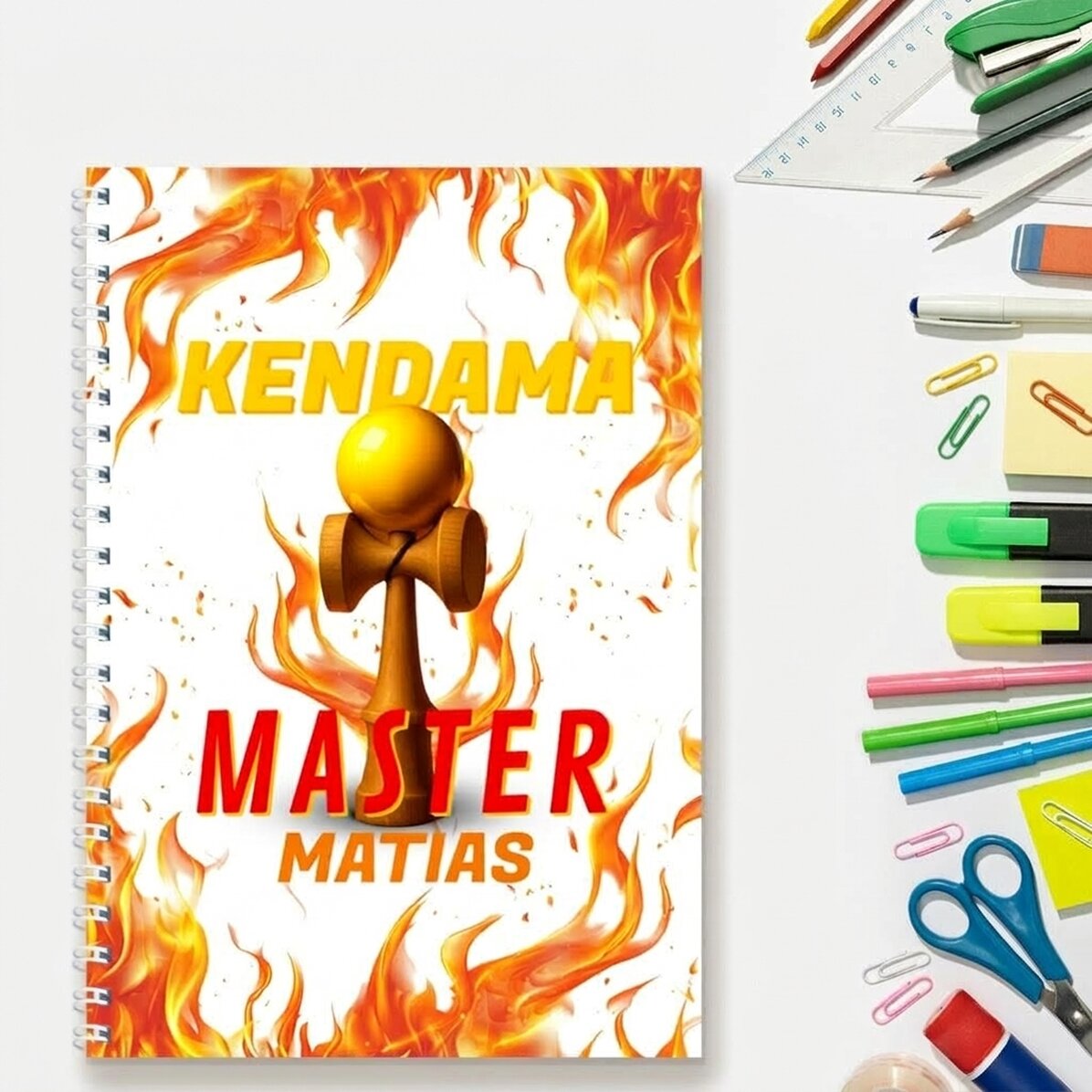 Cuaderno personalizado con texto - Kendama Master