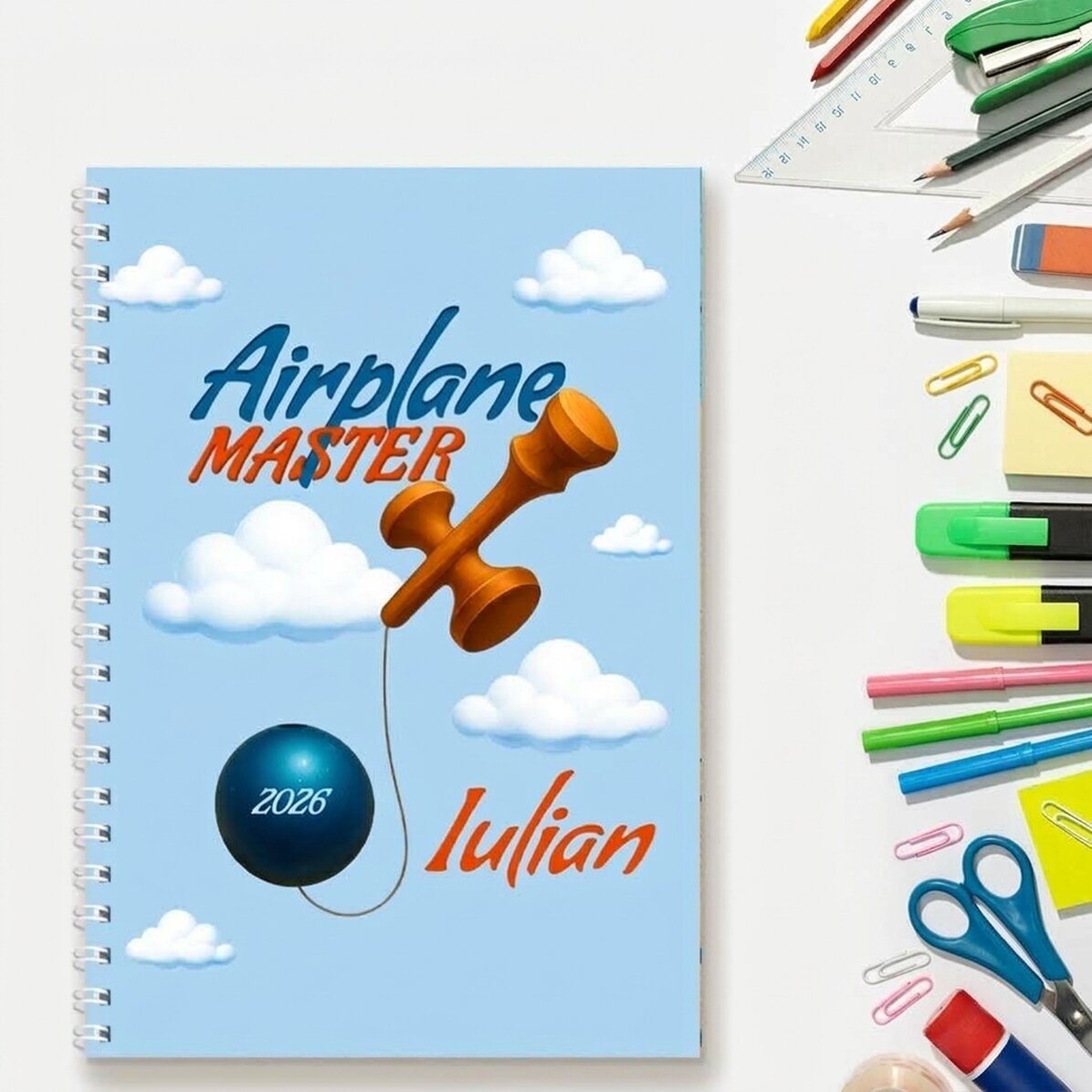 Cuaderno personalizado con texto - Airplane Master