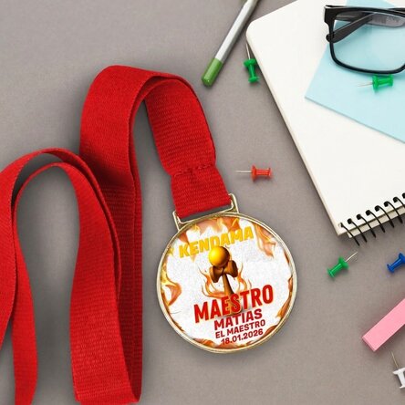 Medalla personalizada con texto - Kendama Master