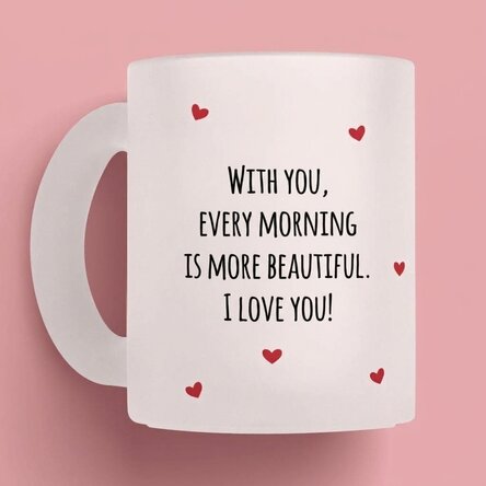 Taza personalizada con mensaje: «Love»