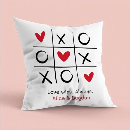 Cojín personalizado con texto - Corazón
