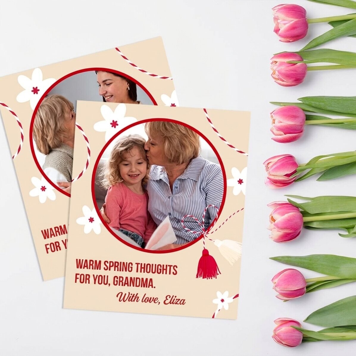 Foto personalizada de 10 x 12 cm con una imagen y un texto