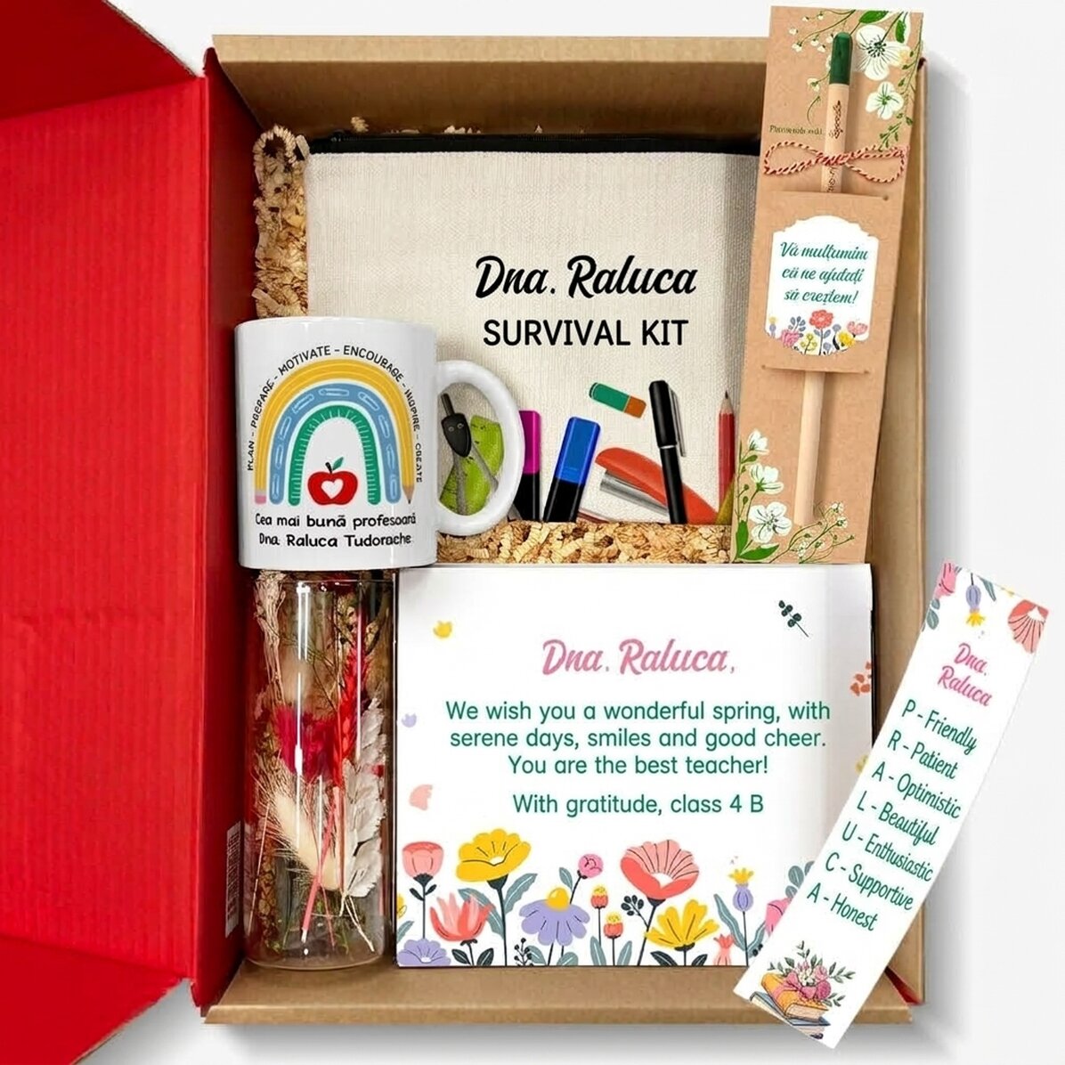 Lote de regalo personalizado para la profesora - Agradecimiento