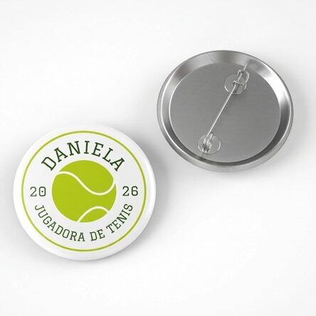 Chapa personalizada con texto - Tenis