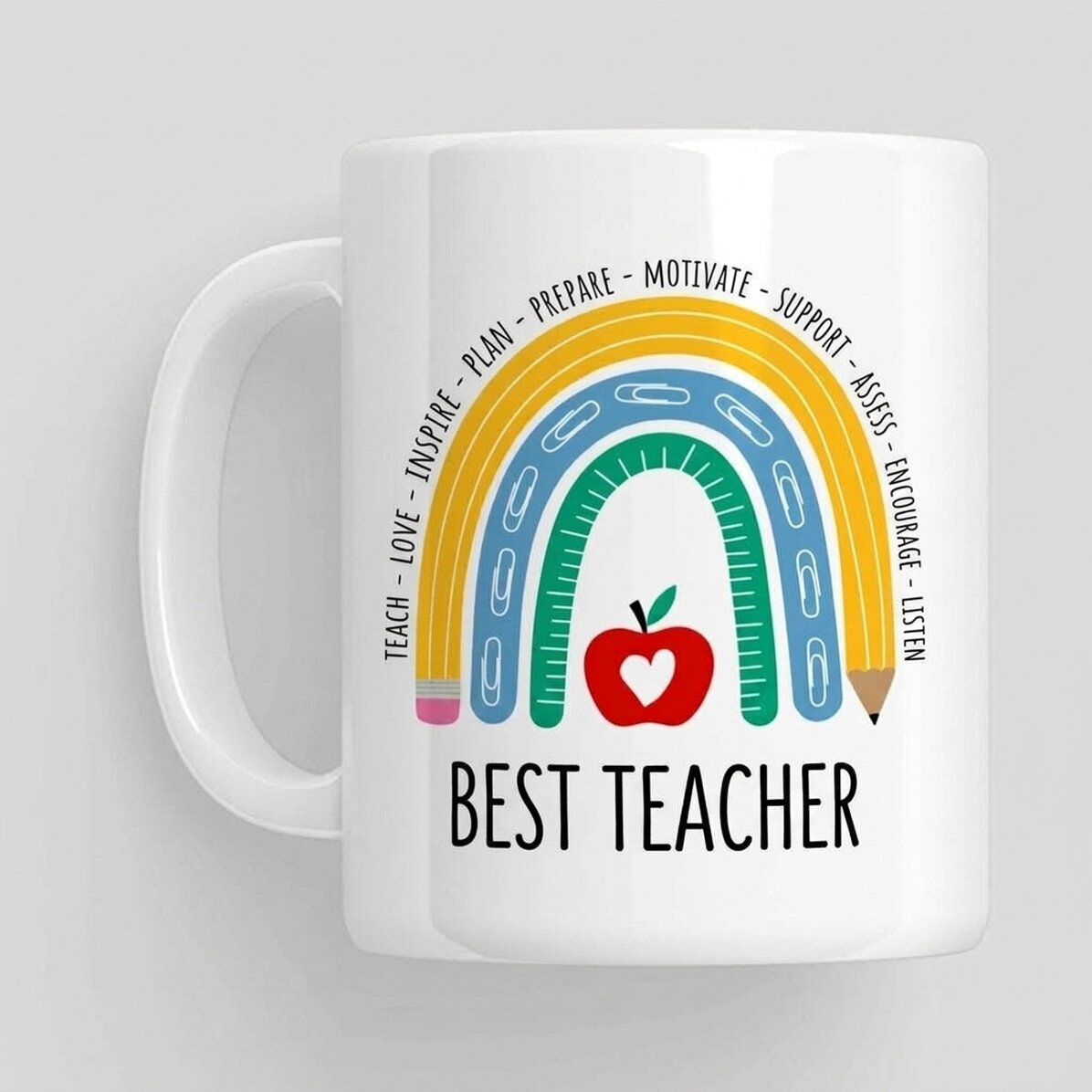 Mug with message for teacher