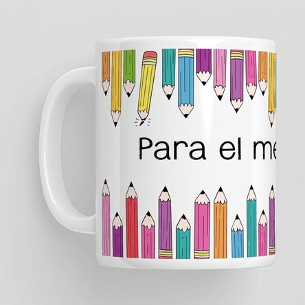 Taza con mensaje - Lápices de colores