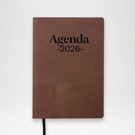 Agenda de piel personalizada - Planificador