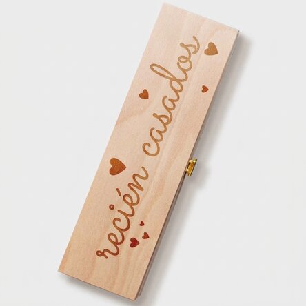 Caja de vino - «Just married»