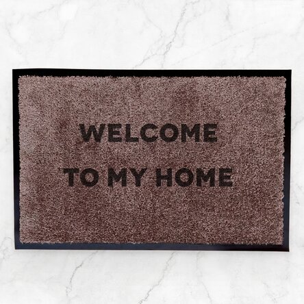 Alfombra de entrada para interior personalizada - Bienvenido a mi casa