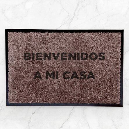 Alfombra de entrada para interior personalizada - Bienvenido a mi casa