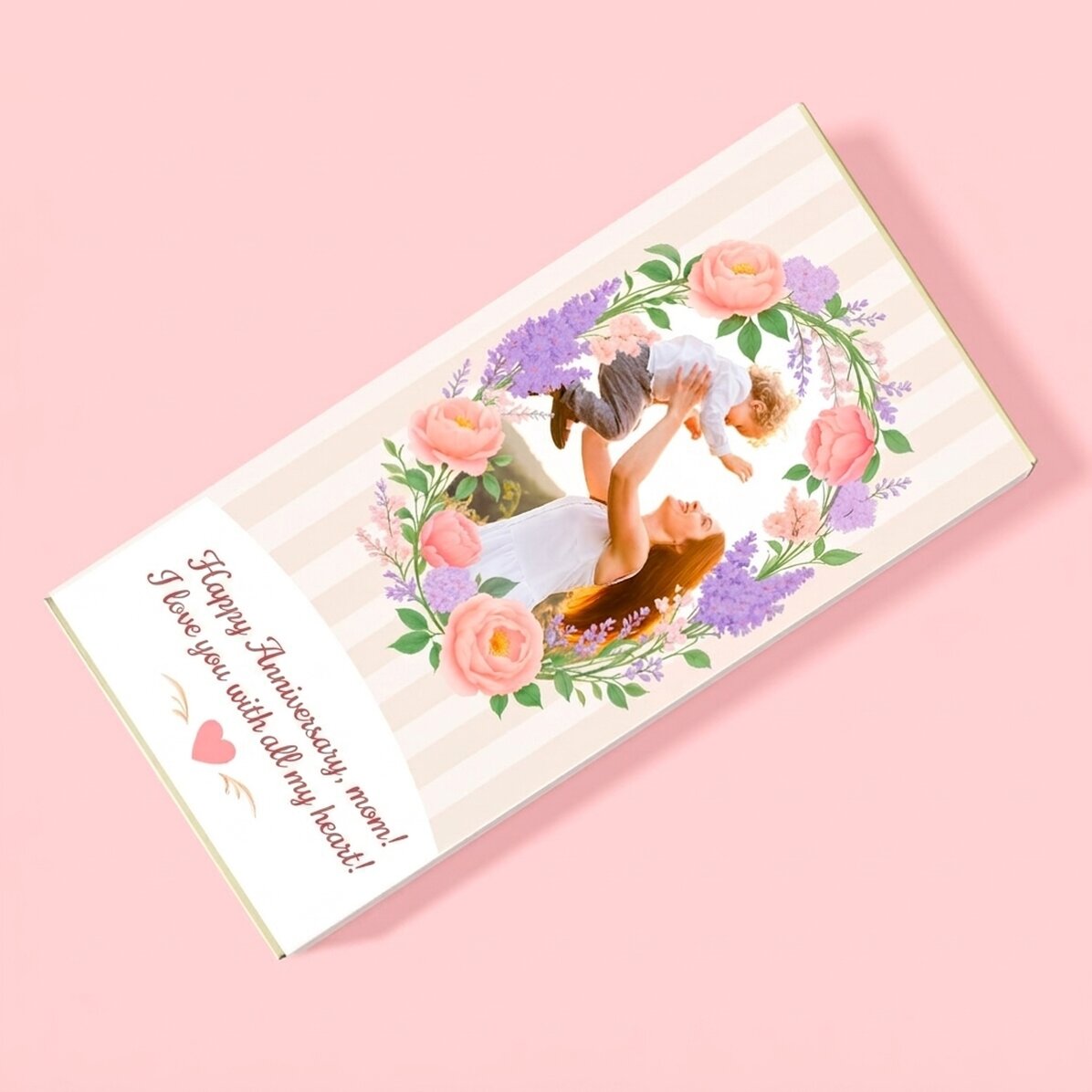 Chocolate personalizado con texto y foto - Mamá