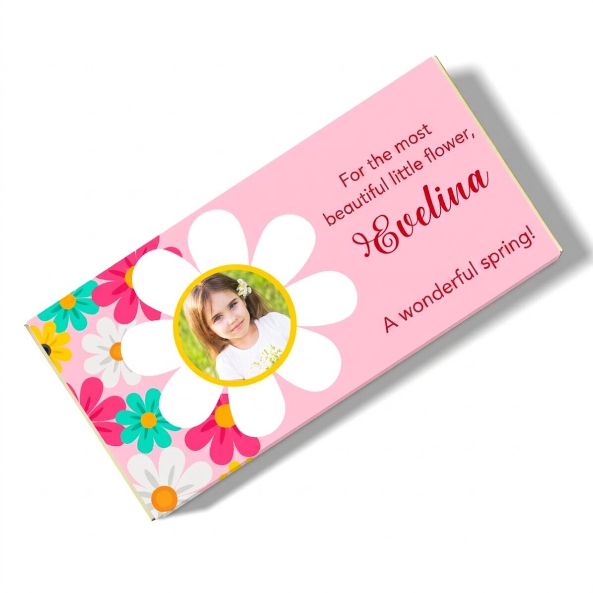 Chocolate personalizado con mensaje y foto - Floricele