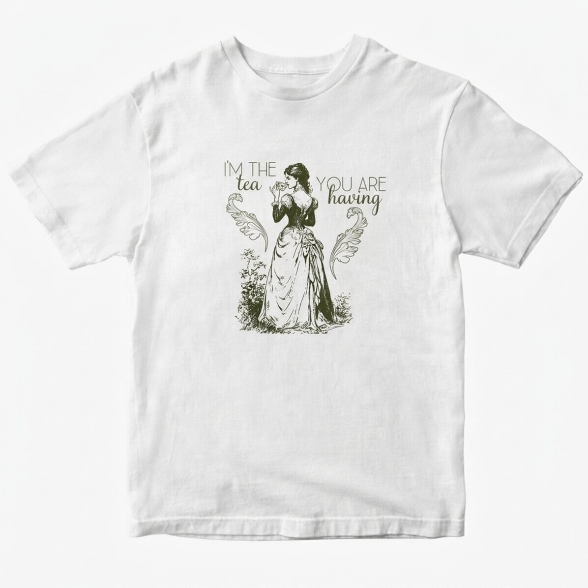 Camiseta de algodón personalizada con el texto: «I