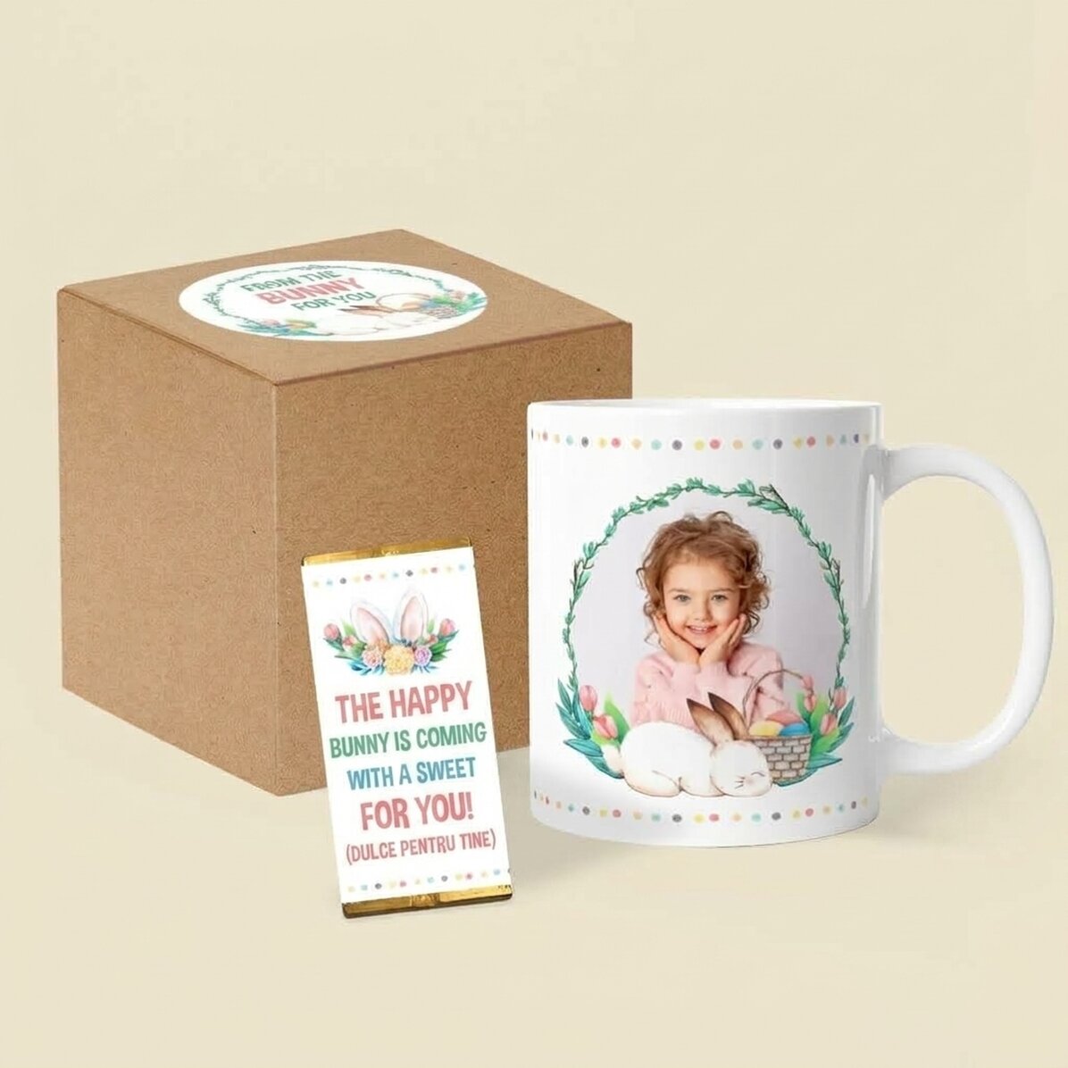 Set de regalo de Pascua: «El conejito alegre»