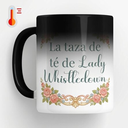 Taza termosensible personalizada con foto y texto - Bridgerton Aestethic