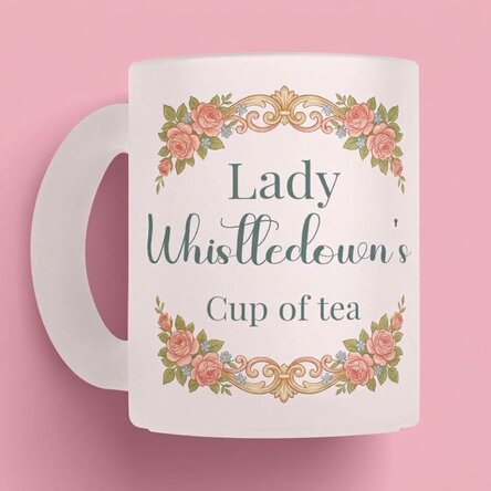 Taza personalizada con foto y texto - Estilo Bridgerton