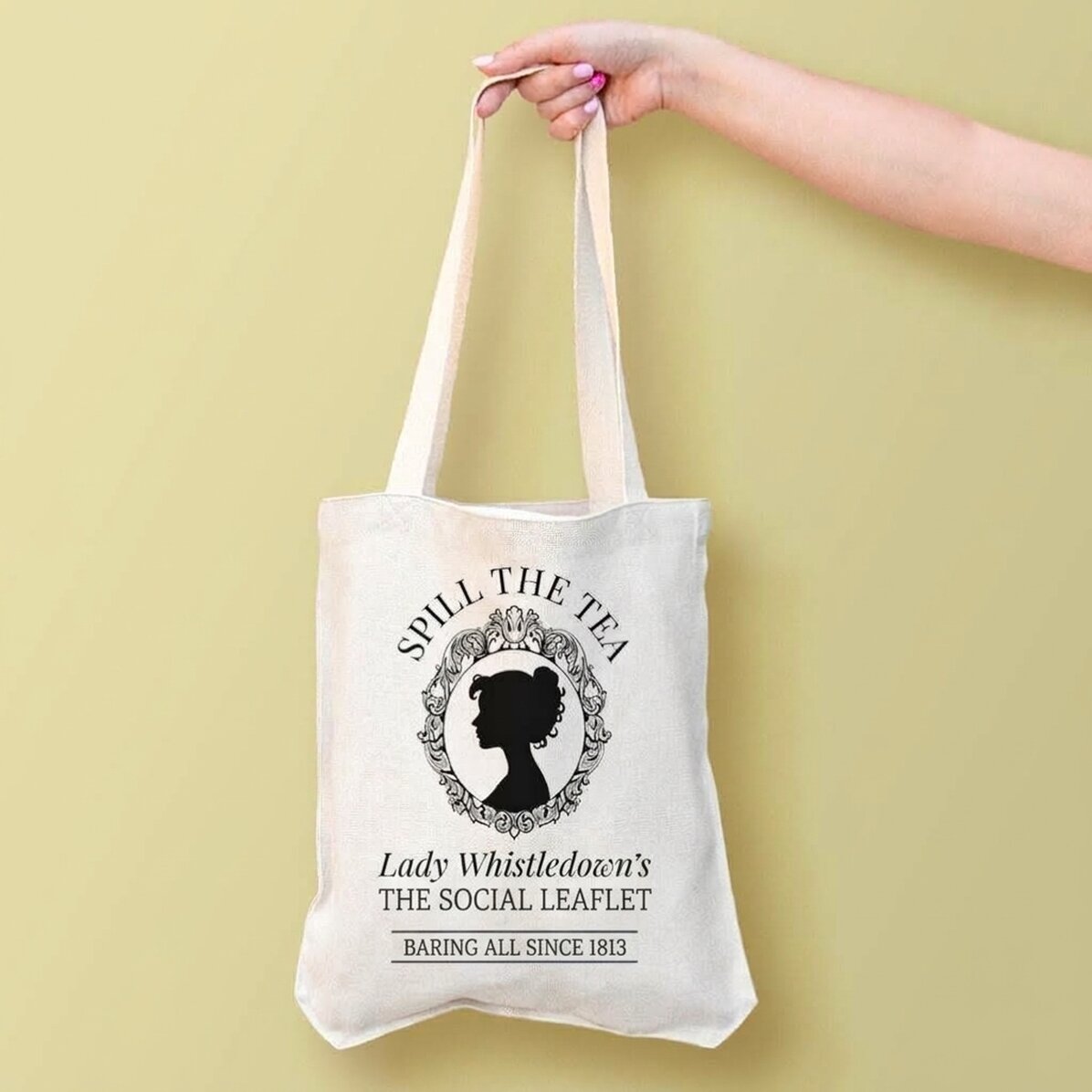 Bolso personalizado con texto - Spill the tea