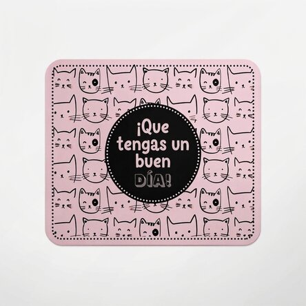 Alfombrilla de ratón con texto - Gatos