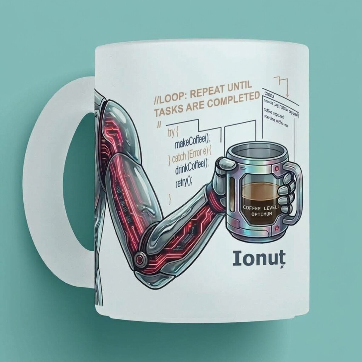 Taza personalizada con texto - Programador