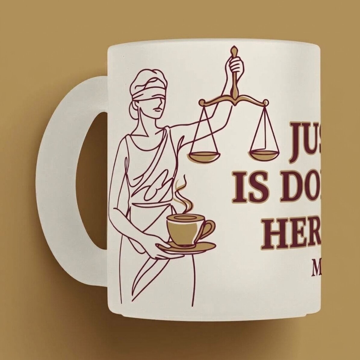 Taza personalizada con texto para abogados