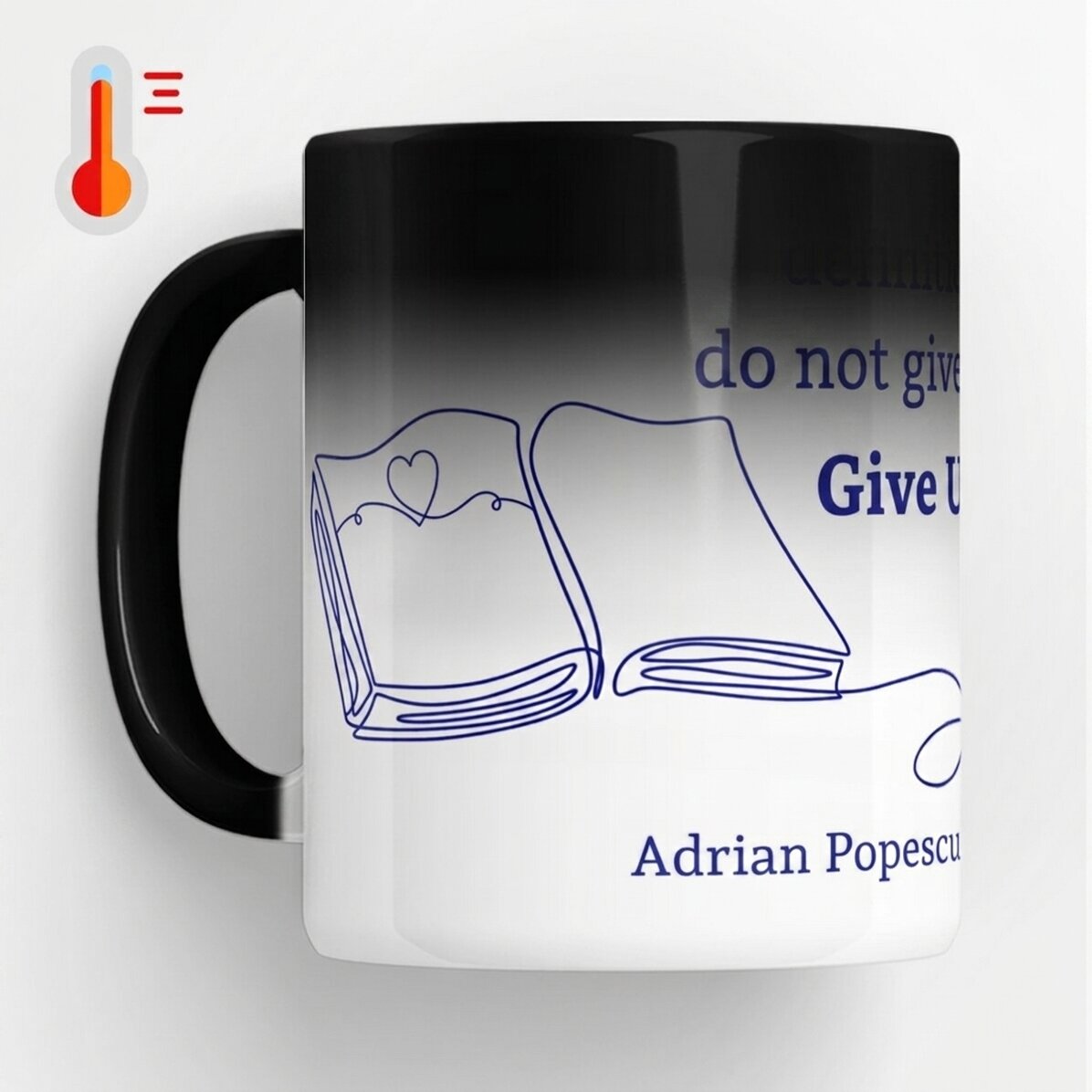 Taza termosensible personalizada con texto para profesores