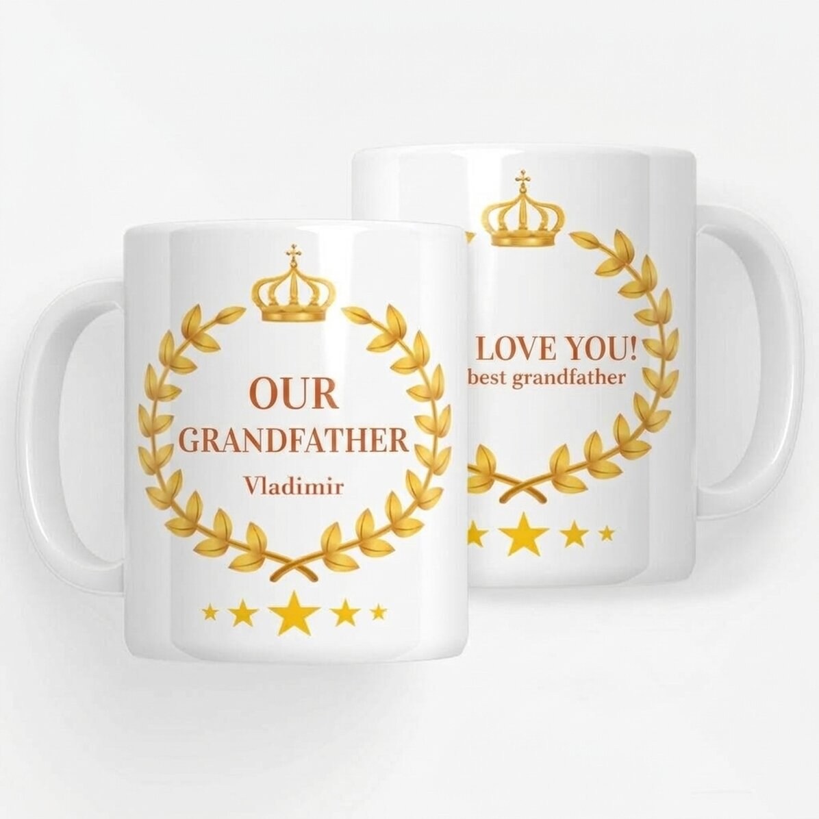 Taza personalizada con texto: «Nuestro abuelo»