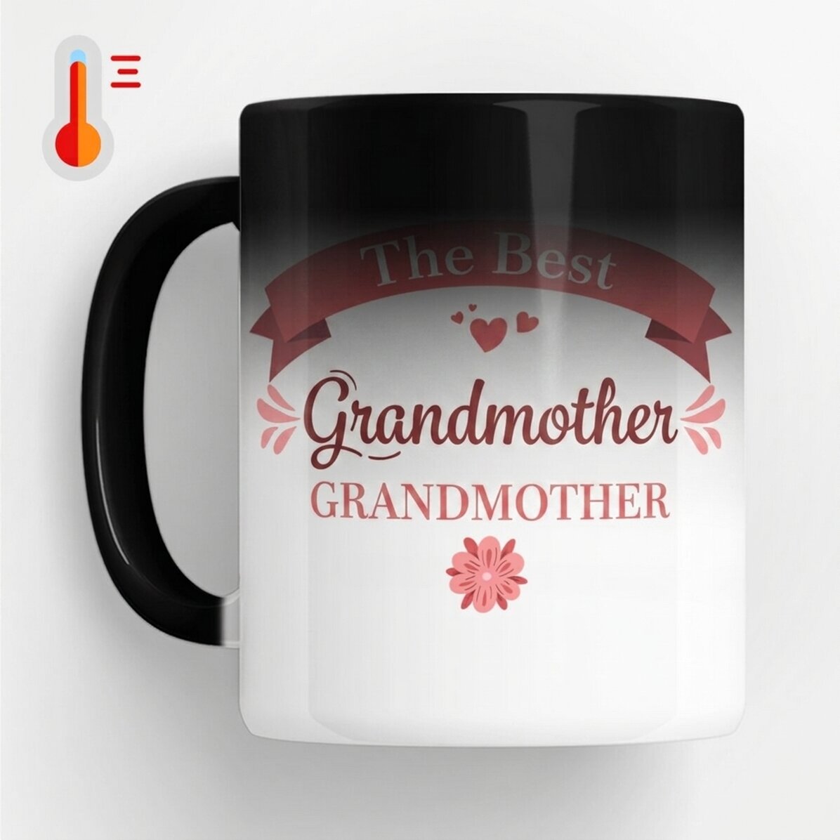 Taza termosensible personalizada con texto: «La mejor abuela»