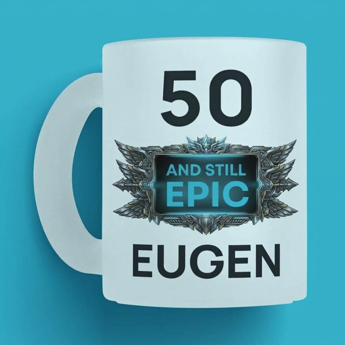Taza personalizada con texto para un aniversario - Inca epic