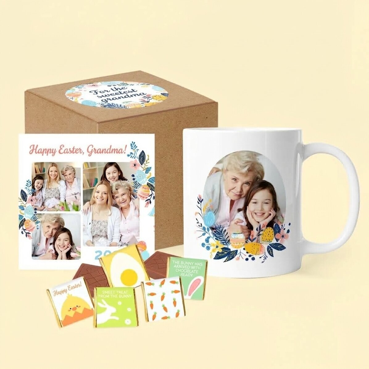 Lote de regalo de Pascua para la abuela