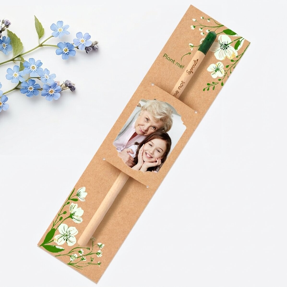Lápiz plantable personalizado con una foto