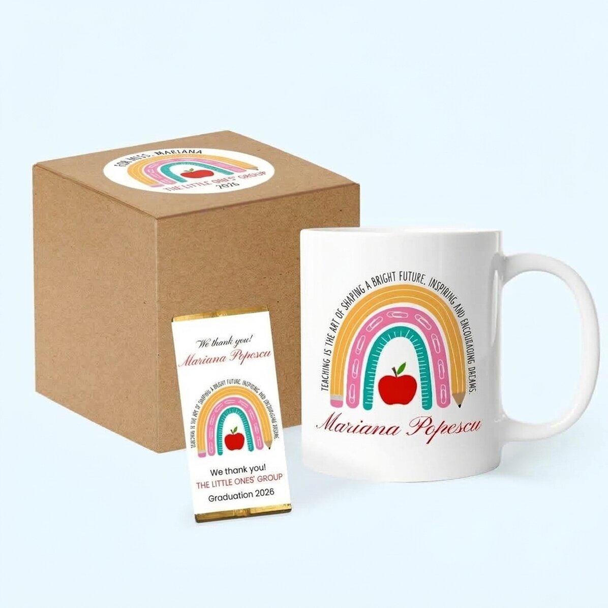 Lote de regalo personalizado para educadoras y profesoras