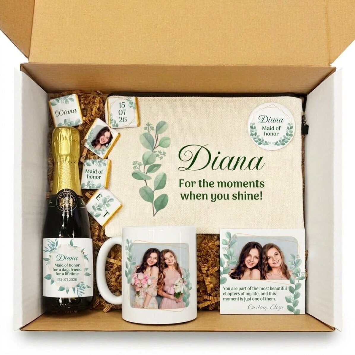 Lote de regalo para la dama de honor