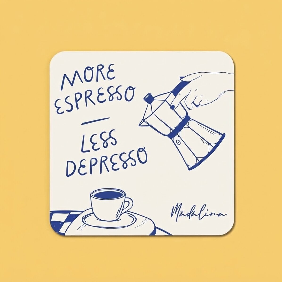 Portavasos personalizado con nombre - More espresso