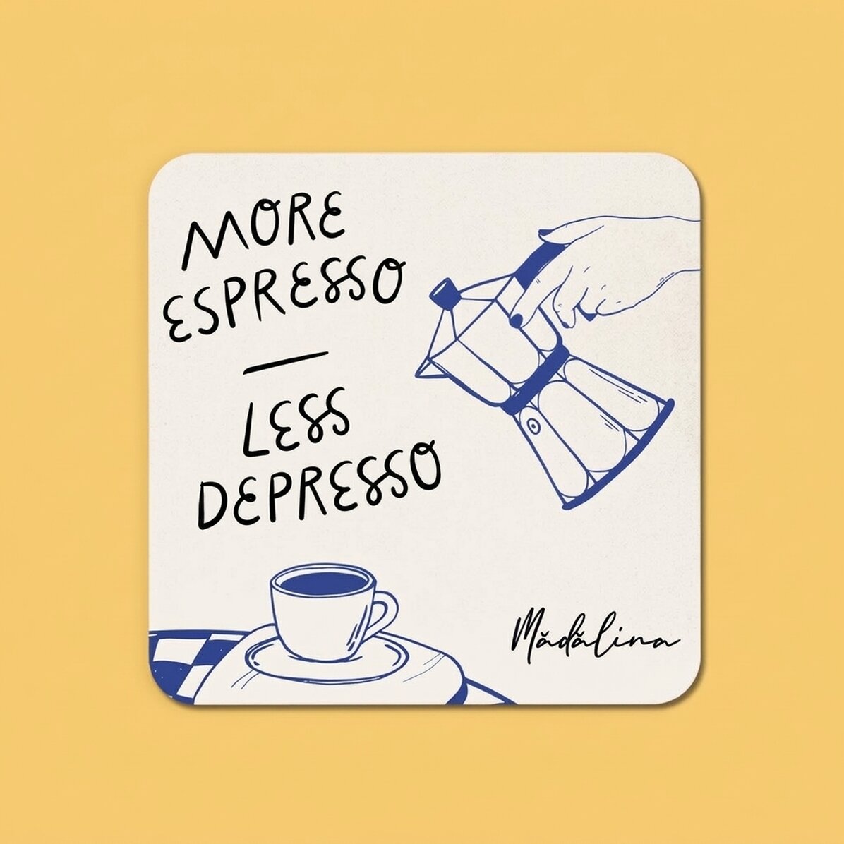 Posavasos personalizado con nombre - More espresso