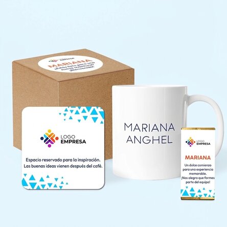Lote de regalo corporativo personalizado - Bienvenido al equipo