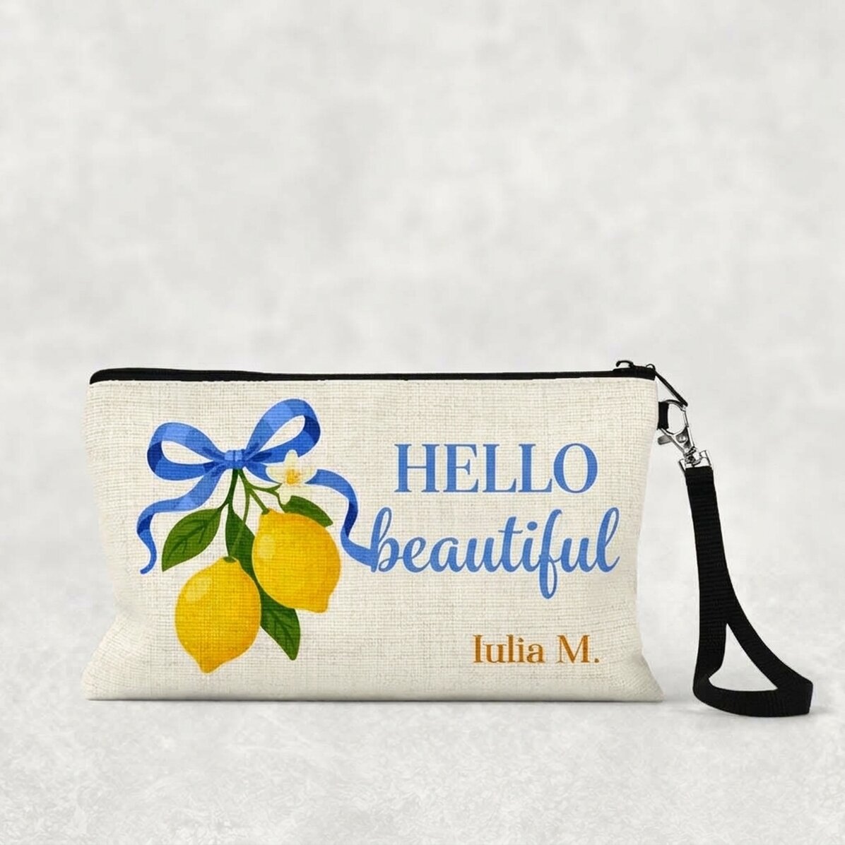 Estuche de maquillaje personalizado con texto - Ciao bella