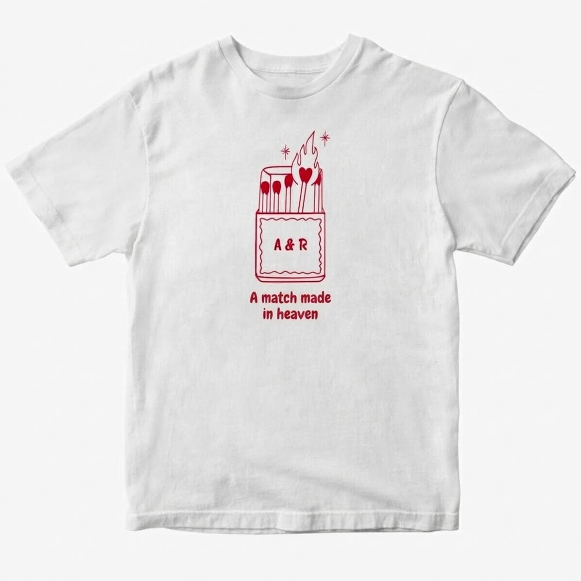 Camiseta de algodón personalizada con iniciales - Heaven