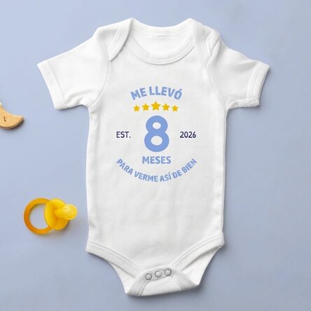 Body para niños personalizado con texto: «Me veo bien a mi edad»