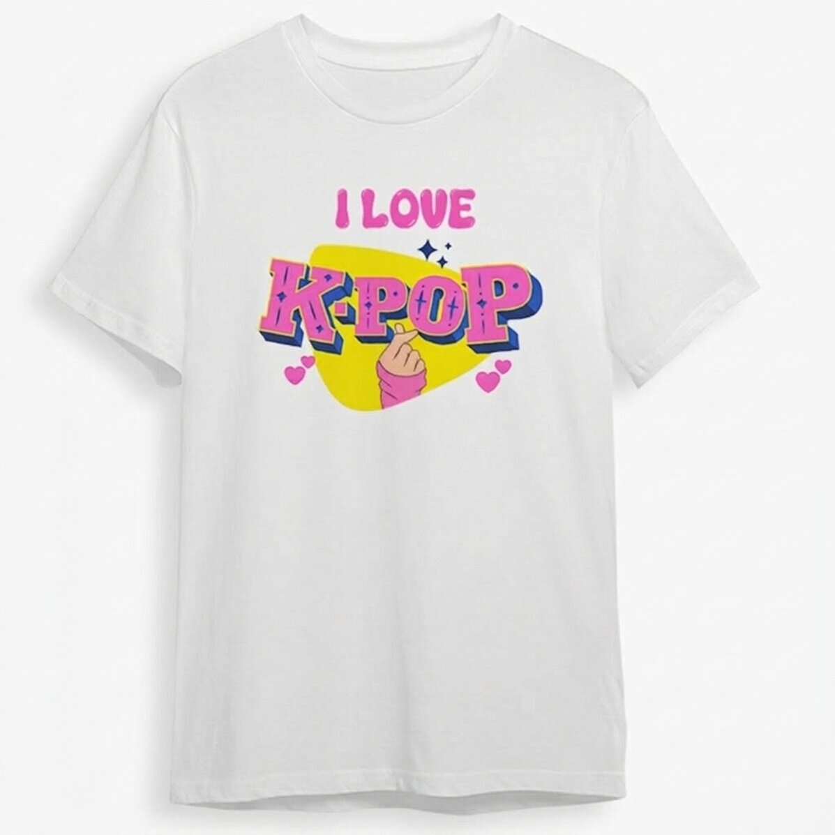 Camiseta de algodón para niños personalizada con texto - K-pop